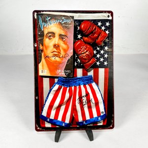 Chapa Decorativa "Rocky" con Guantes y Shorts de Boxeo - imagen 3