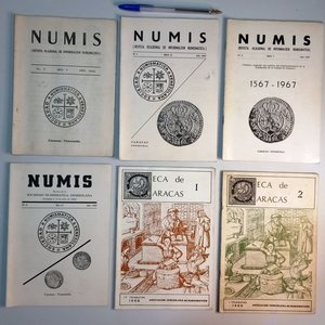 Lote de 6 Revistas Numismáticas Venezolanas de los Años 60: NUMIS y CECA DE CARACAS - imagen 1