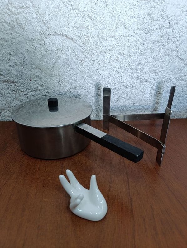 Olla con Soporte de Acero Inoxidable - imagen 2