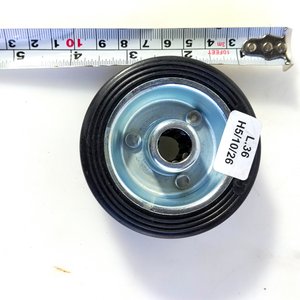 30 Ruedas negras de goma - imagen 2