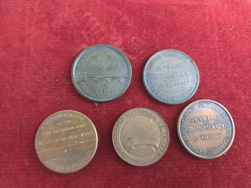 Medallas conmemorativas Uruguayas - Colección de cinco medallas - imagen 6