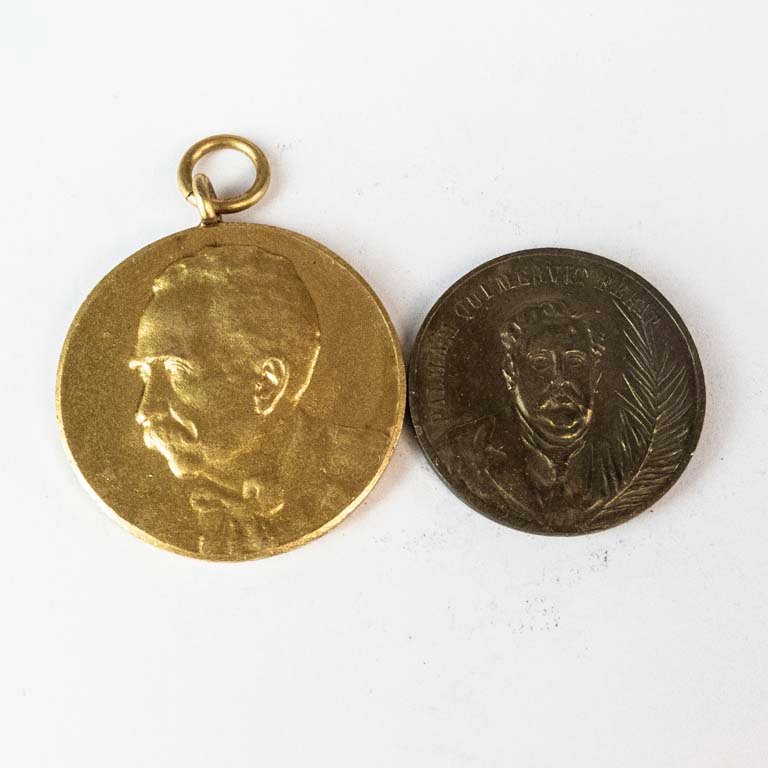 Dos Medallas de Bronce de José Batlle y Ordóñez