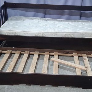 Sofá Cama Marinera de Madera con Colchón Capitoné - imagen 3
