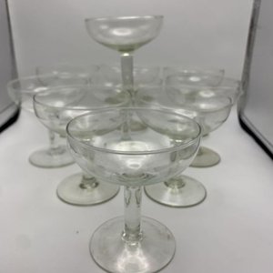 Lote de Más de 20 Copas de Champagne Vintage de Cristal - imagen 2