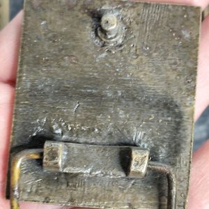 Lote de 7 Hebillas de Bronce con Detalle Turquesa - imagen 3