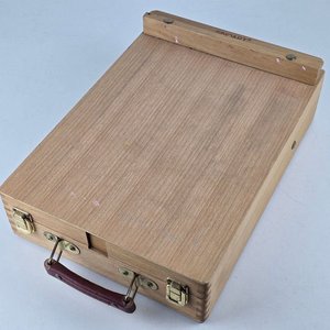 Atril Caballete de Madera Plegable con Caja de Artista - imagen 4