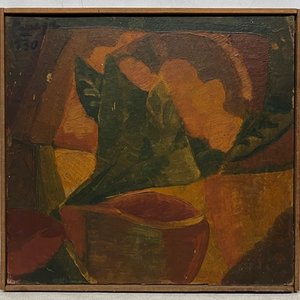 Óleo "Sin Título" de Miguel Ángel Pareja, Firmado y Fechado 1930 - imagen 2