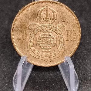 Moneda Antigua de Bronce con Retrato y Corona - imagen 2