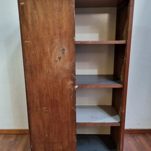 Ropero de Madera con Mueble Aéreo Superior - Para Restaurar - imagen 8