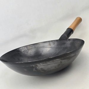 Wok de Acero con Mango de Madera - imagen 4