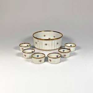 Set de 7 piezas de porcelana Limoges con decoración floral - imagen 2