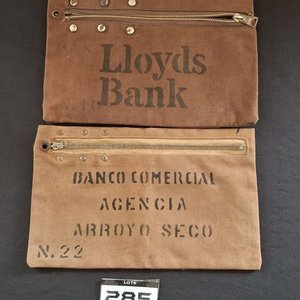 Lote anterior: Antiguas Bolsas de Caudales Lloyds Bank Tela Banco Comercial Arroyo Seco