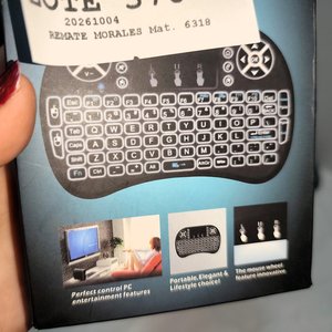 Control Remoto Universal Recargable con Teclado y Touchpad, Nuevo en Caja - imagen 4