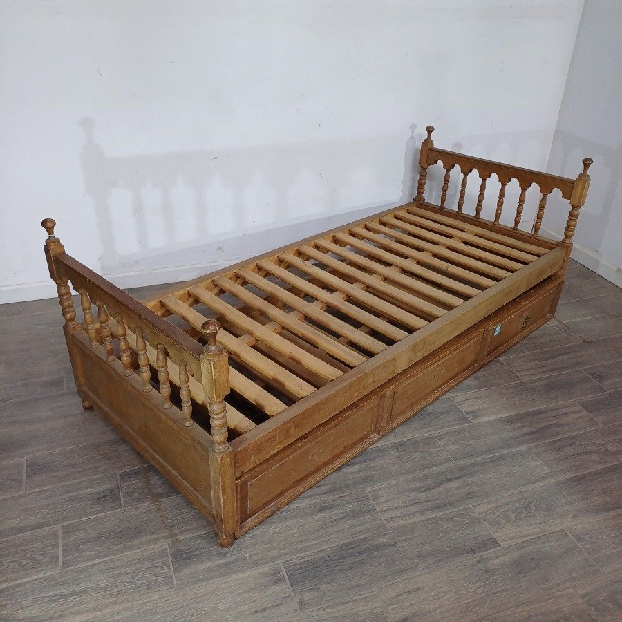 Cama marinera de estilo en pino para dormitorio - imagen 4
