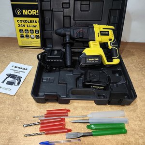 Lote anterior: Rotomartillo Recargable Norstar 24V con 2 Baterías, Puntas y Accesorios en Valija