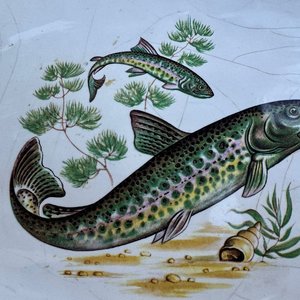 Fuente Decorativa con Diseño de Peces en Cerámica - imagen 3