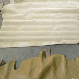 Lote de Cuero Napa Beige y Ocre - imagen 3