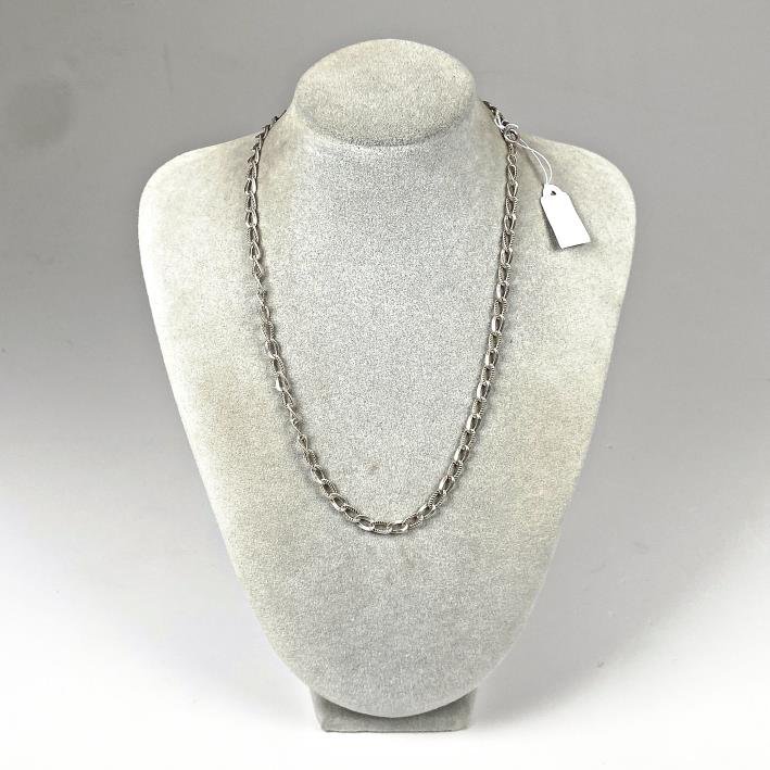 Cadena Gruesa de Plata 44 cm