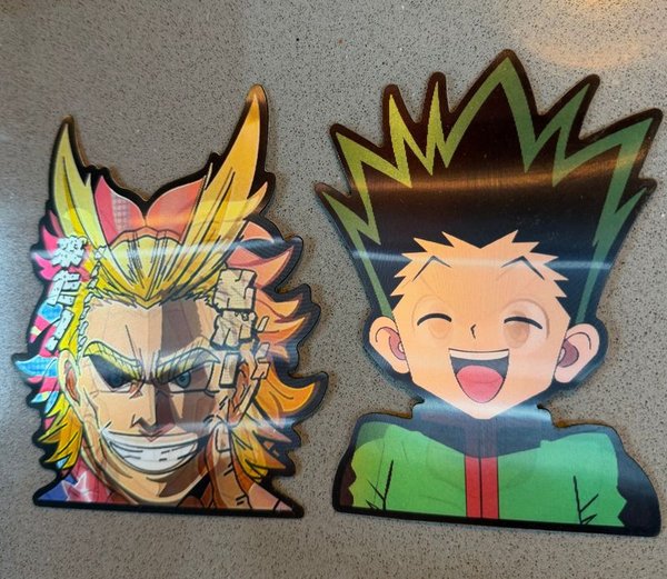 Stickers de Personajes Anime: All Might y Gon Freecss - imagen 1