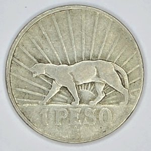 Lote siguiente: Moneda de Plata Uruguaya 1 Peso "Puma"