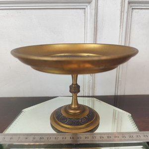 Tarjetero de Bronce Dorado con Grabado "Le Dénicheur" - B. Wicker, 1865 - imagen 2