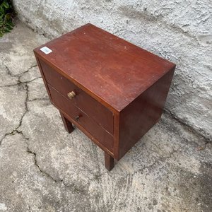 Mesa de Luz de Madera con Dos Cajones - imagen 5