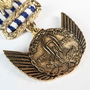 Condecoración Masónica de Bronce con Cinta - Logia Vall Pando Uruguay - imagen 2