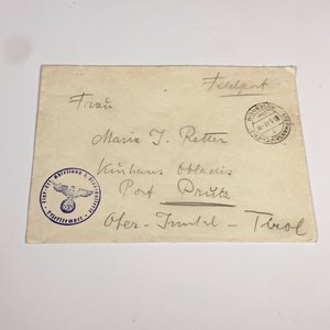 Sobre con Feldpost de la Segunda Guerra Mundial: Cartas y Sellos - imagen 5