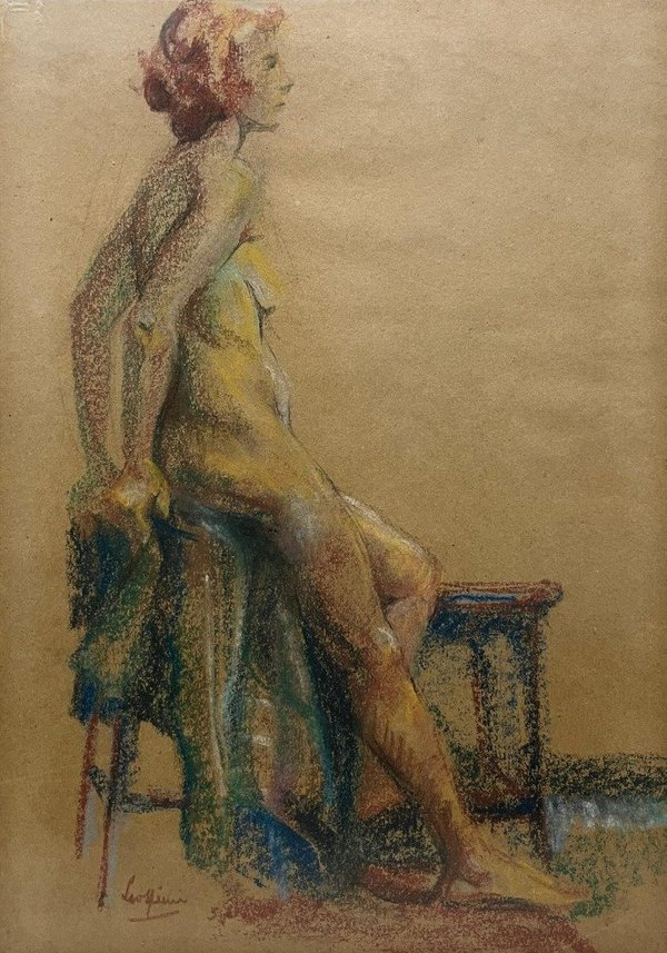 Lote anterior: Luis Scolpini - Desnudo Pastel sobre Papel
