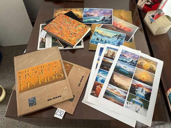 Libros con Reproducciones de Pinturas y Paisajes