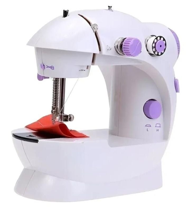 Máquina de Coser Portátil Eléctrica Blanca
