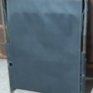 Catre Plegable de Caño con Tela Negra - imagen 2