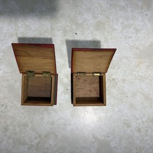 Par de Cajas de Madera Artesanales con Paisaje de Cactus - imagen 3