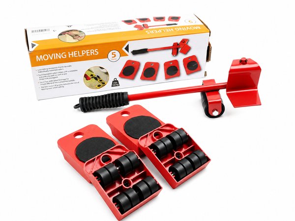 Kit Transportador de Muebles Pesados con Ruedas y Palanca