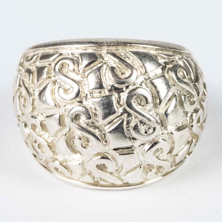 Anillo de Plata 925 con Diseño Calado
