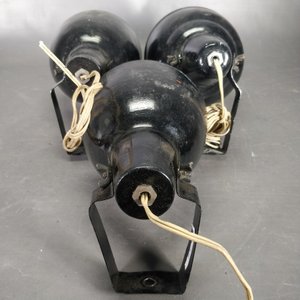 Tres Spots de Techo Metálicos Negros - imagen 4