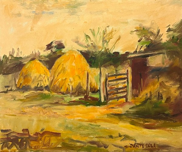 Lote siguiente: Pintura de Dante Cola 'Parvas' - Óleo sobre tela