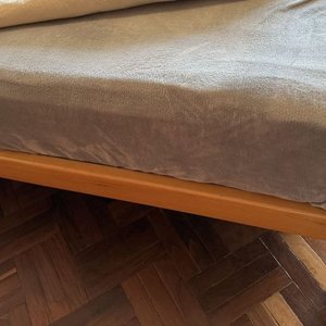 Cama de Dos Plazas con Cabecera Esterillada en Madera - imagen 5