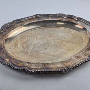 Bandeja Inglesa Ovalada en Plata 925 con Bordes Decorados - imagen 3