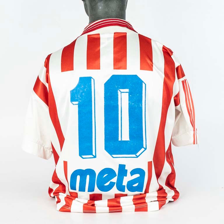 Camiseta de River Plate oficial de tienda marca meta N°10 modelo del año 1998 - imagen 2