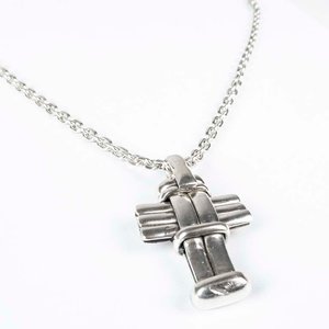 Cadena de Plata con Dije Cruzado - imagen 2