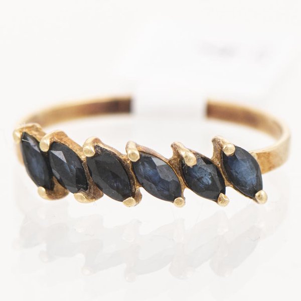 Medio Sin Fin de Oro 18k con Ónix Talla Marquise - imagen 1