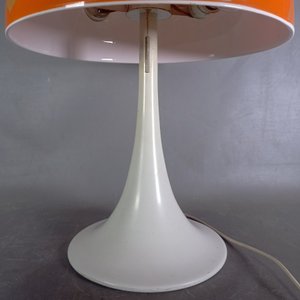 Lámpara de Diseño Hongo Acrílico Naranja y Blanco - imagen 3