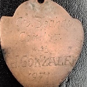 Dos Medallas Antiguas de Bochas - imagen 5