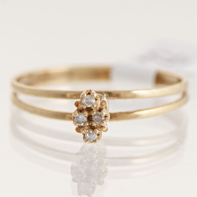 Anillo de Oro con Brillantes - imagen 1