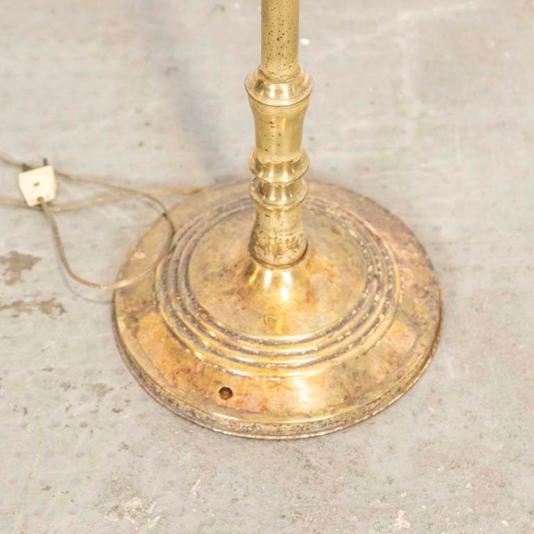 Lámpara de pie en metal dorado con detalles - imagen 2