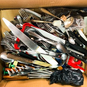 Lote de Cubiertos y Utensilios de Cocina Metálicos Varios - imagen 3