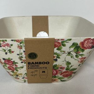 Lote siguiente: Centro de Mesa Cuadrado en Fibra de Bambú con Diseño Floral