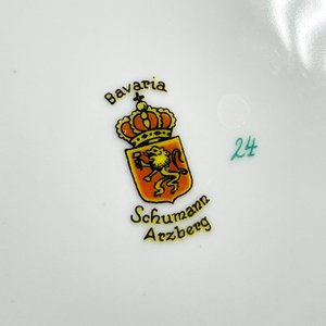 Plato Decorativo de Porcelana Bavaria Schuman Arzberg con Ala Calada - imagen 4