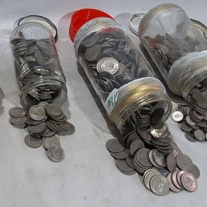 5 Frascos con Monedas Antiguas - imagen 3